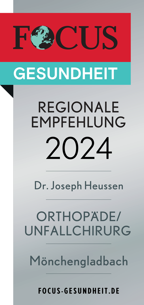 Focus Empfehlung 2024: Orthopädie / Unfallchirurgie Mönchengladbach
