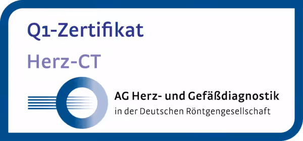 Q1-Zertifikat für Herz-CT