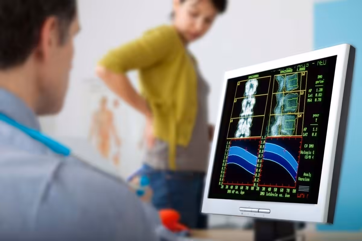 Auswertung der Knochendichtemessung